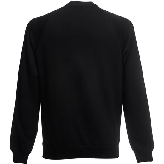 Fruit Of The Loom Childrens Unisex Raglan Ärmel Sweatshirt (Schwarz) - Image 2