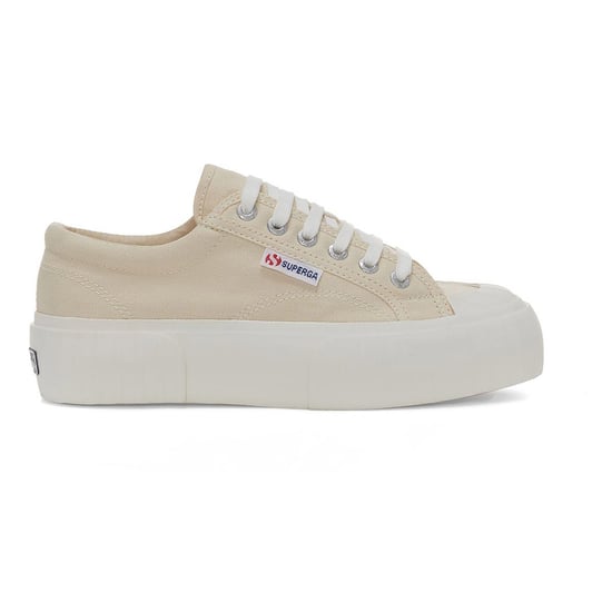 Superga Womens/Ladies 2631 Stripe Platform Trainers (Beige Light Eggshell/Avorio) - Image 3