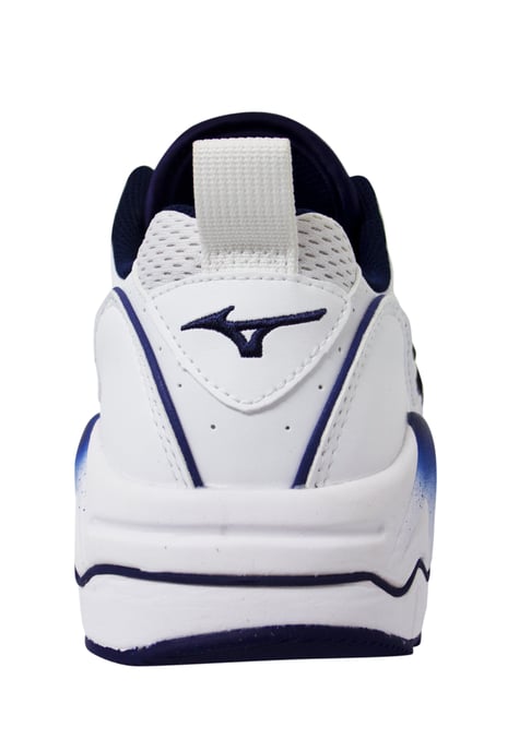Mizuno Sport Style Wave Rider 1 White/Blue Trainers - Mens