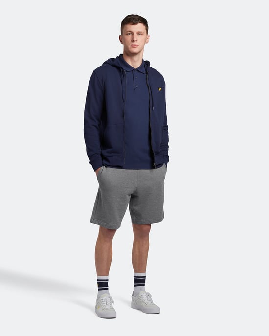 Lyle & Scott Langärmeliges Poloshirt in Navy - Image 2
