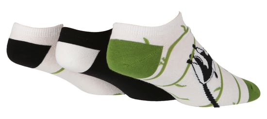 Wild Feet - 3 Pack Herren Neuheit gemusterten Baumwolle Trainer Socken - Image 1