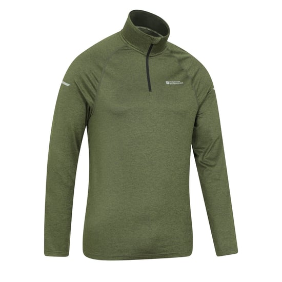 Mountain Warehouse - "Echo" Midlayer mit halbem Reißverschluss für Herren (Grün) - Image 3