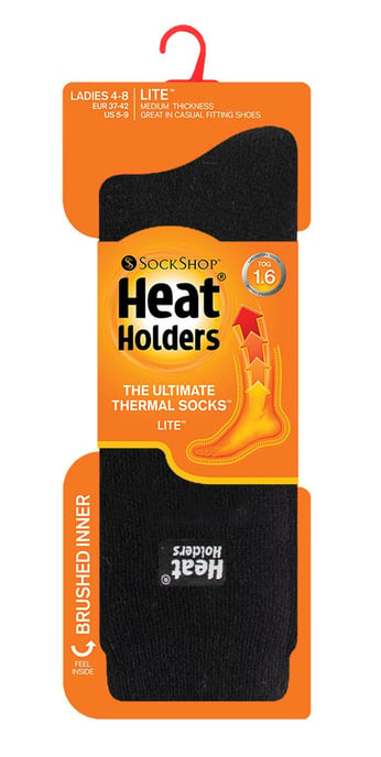 Heat Holders Lite 3 Paar Multipack Damen-Thermosocken für den Winter | Dünne und warme Socken für Anzugsocken Schwarz - Image 2