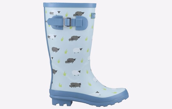 Cotswold Farmyard Memory Foam Gummistiefel Junior - Image 1