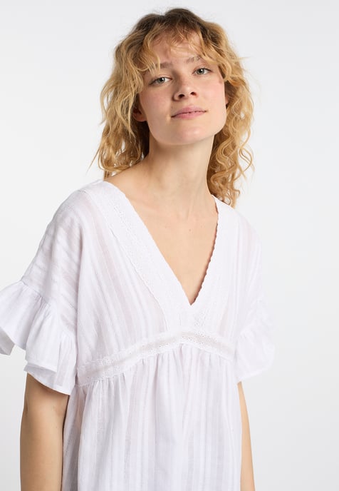 Dreimaster Tunika Damen weiss - Image 5