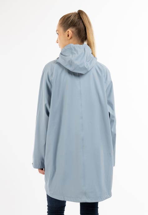 Schmuddelwedda Oversized Regenmantel Damen Hellblau-271 - Image 3
