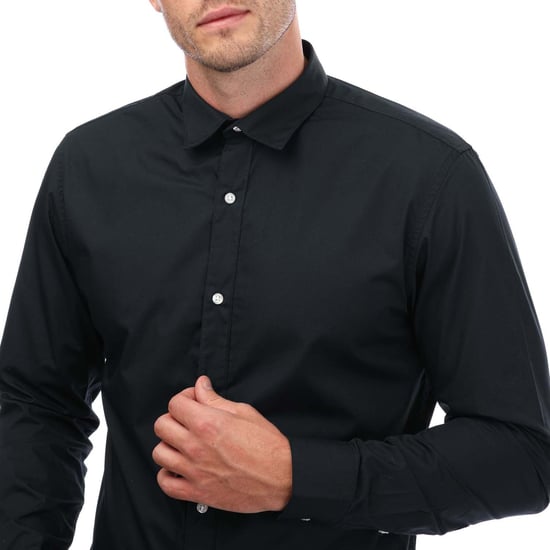 Chemise Joe manches longues Jack Jones Pour Homme en Bleu Marine - Image 3