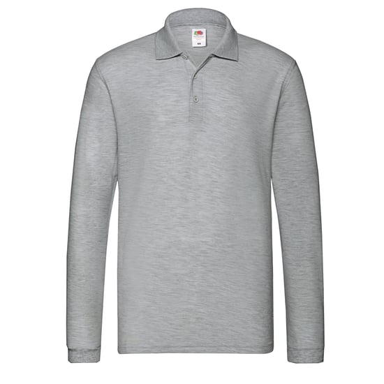 Fruit of the Loom - "Premium" Poloshirt für Herren Langärmlig (Athletic Grau) - Image 1