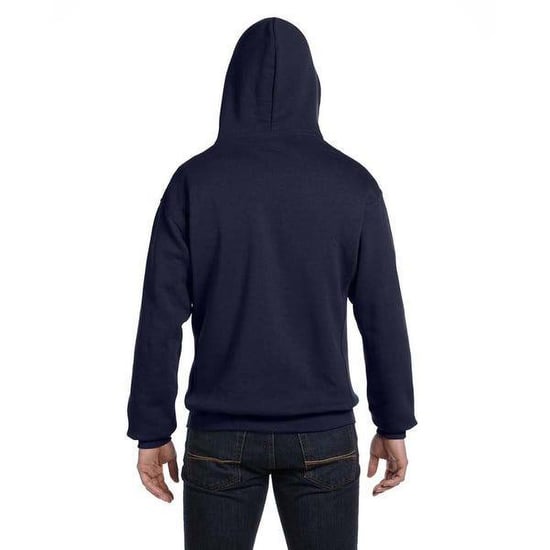 Russell Mens Authentic Full Zip Hooded Sweatshirt / Hoodie (French Navy) - Image 2