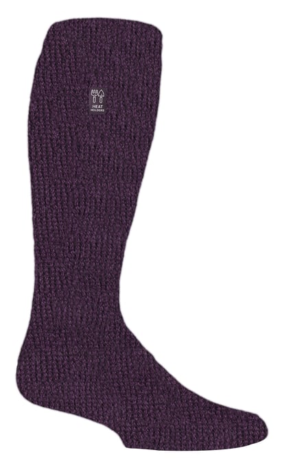 Herren Lange Garten Socken | Heat Holders | Thermo- und Atmungsaktive Kniehohe Socken - Pflaume - Image 1