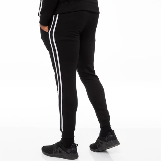 Schwarze Herren-Trainingsanzug-Jogger| Enzo Designer Menswear - Image 4