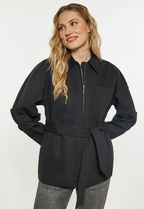 Dreimaster Jacke Damen schwarz - Image 3