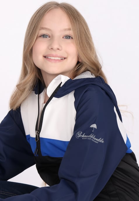 Schmuddelwedda Anorak Mädchen (Kids) Marine-Farbblock - Image 5