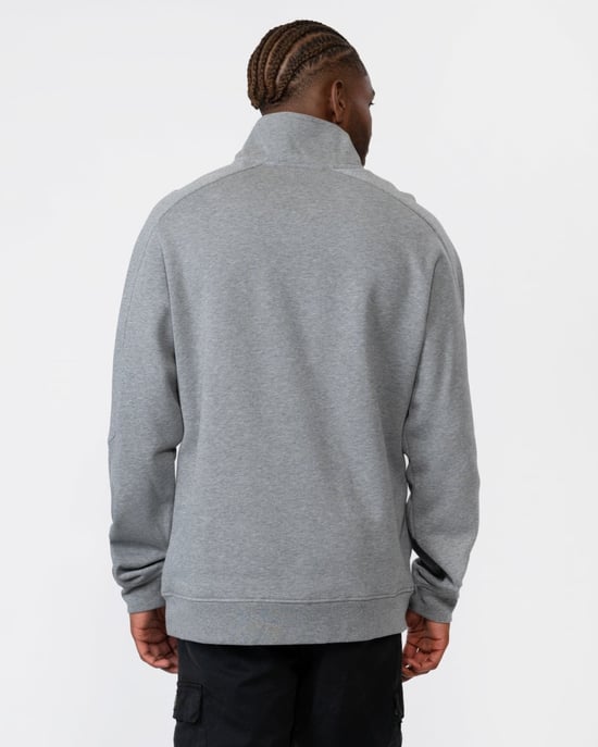 GANT Mens Shield Logo Half Zip Funnel Neck Sweatshirt