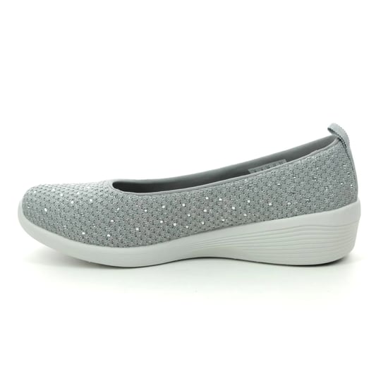 Skechers Arya Sweet Glitz Slip On Women’s Shoes In Grey