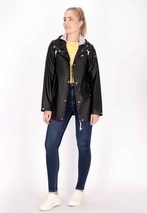 Schmuddelwedda Regenjacke Damen schwarz - Image 2