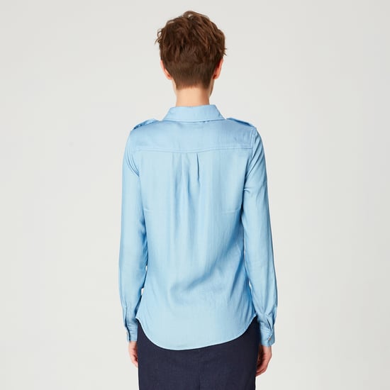 Chemise basique imitation jean