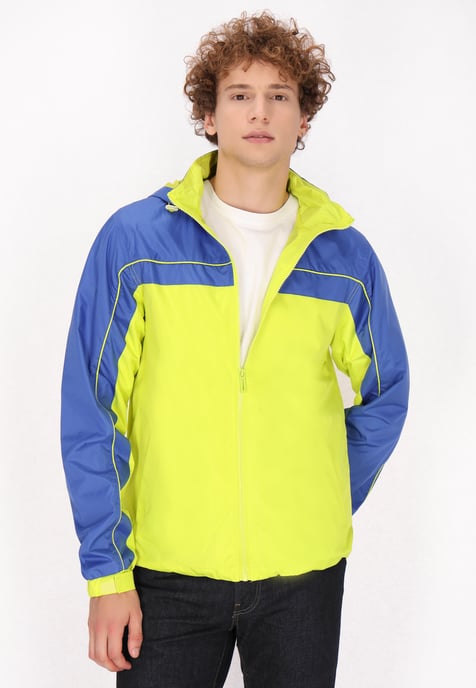 Mo Jacke Herren Limette Königsblau - Image 3