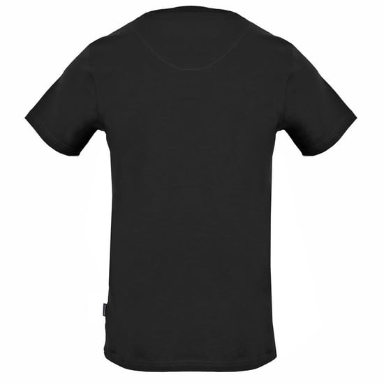 Aquascutum Block Aldis Logo Schwarzes T-Shirt - Image 2