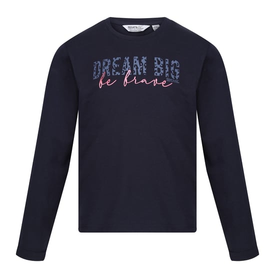 Regatta Childrens/Kids Wenbie III Slogan Long-Sleeved T-Shirt (Navy)