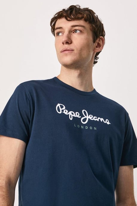 Eggo Logo T-Shirt Navy - Image 3