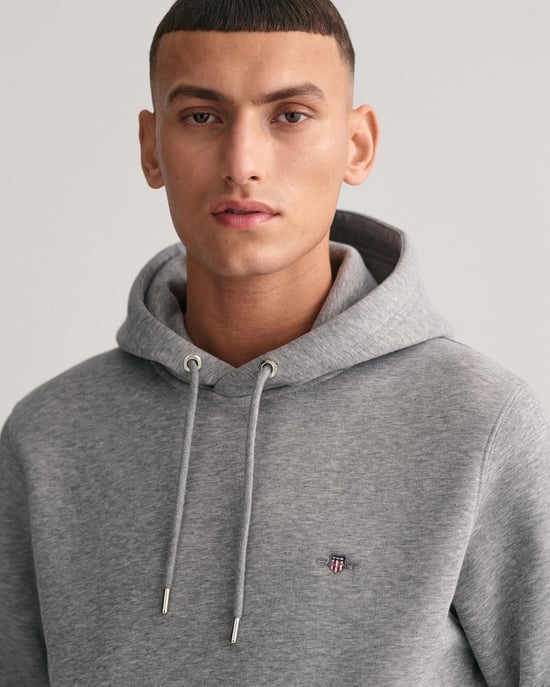 Gant Regular Shield Hoodie Sweatshirt - Image 2