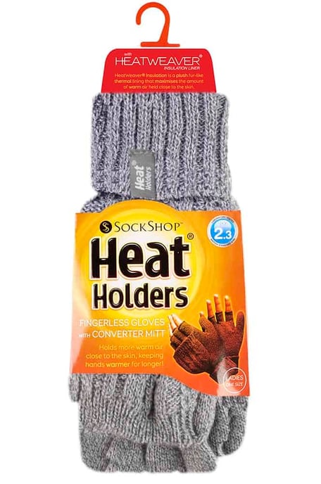 Women's Thermal Converter Fingerless Cable Knit 2.3 tog Handschuhe - Image 2