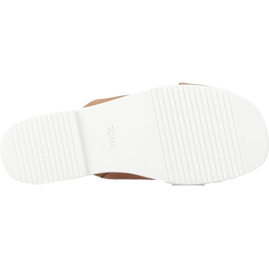 TOMS Mae Crossover Damen Ledersandalen in Braun - Image 3