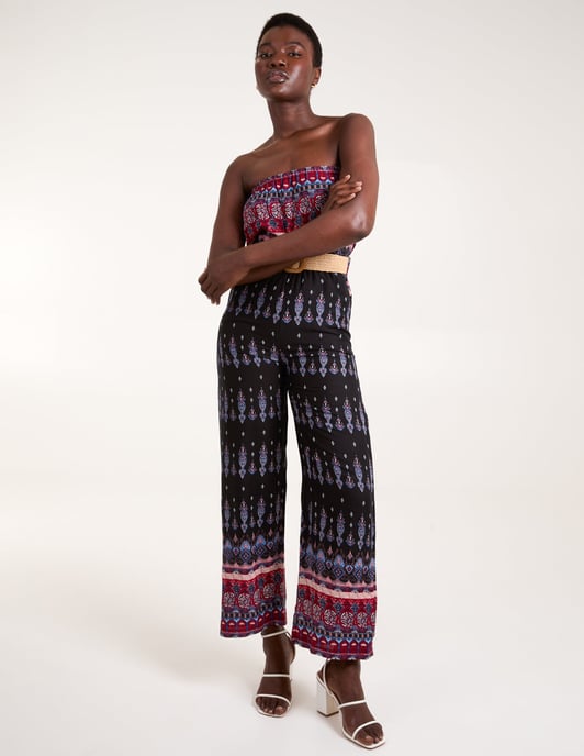 Belted Bandeau Jumpsuit