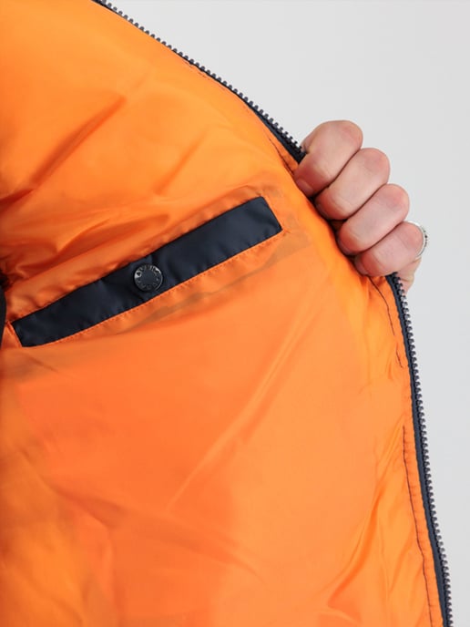 Alpha Industries Kapuzen-Puffer-Weste FD Blau - Image 6