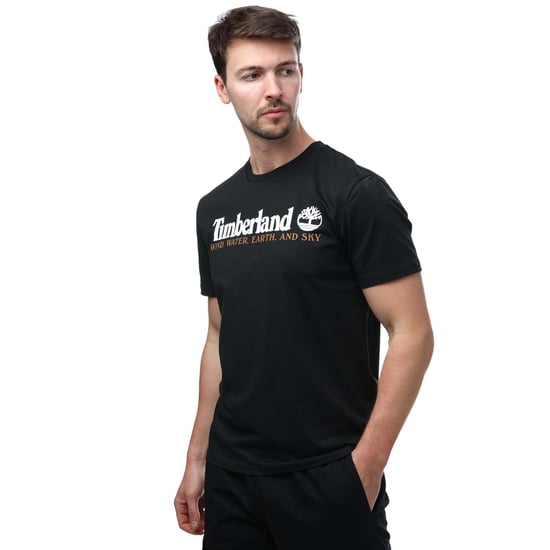 Men's Timberland Front Graphic T-Shirt in Black