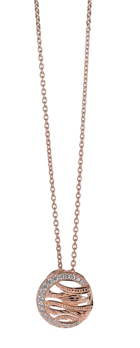 Orphelia Damen-Kette aus 925er Sterlingsilber mit Anhänger - Rosé ZH-6031/1 - Image 1
