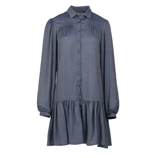 Blaues Kleid im Denim-Stil mit Knöpfen - Image 2