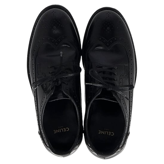 Celine Brogue Schnür-Oxfords aus schwarzem Kalbsleder - Image 5