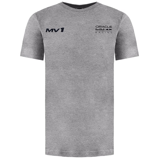 Red Bull Racing Max Helm Unisex Grau Meliert T-Shirt - Image 1