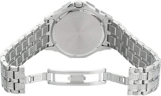 Bulova Kristall Herren Silber Uhr 96C134 - Image 3