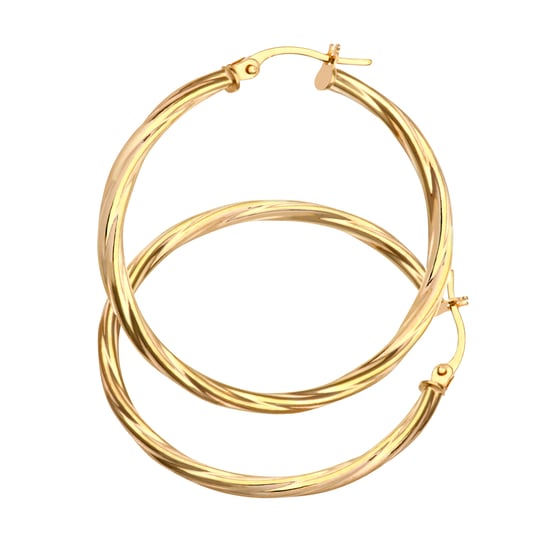 9ct Yellow Gold Ladies Hoop Earrings