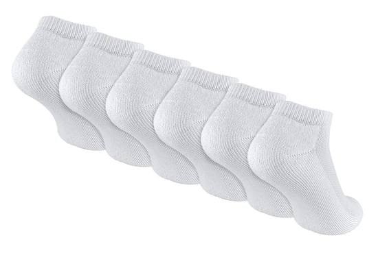 6 Paar Multipack Kinder weiße Socken | Socken Snob | Bambus-Trainersocken für Jungen und Mädchen - weiß - Image 1