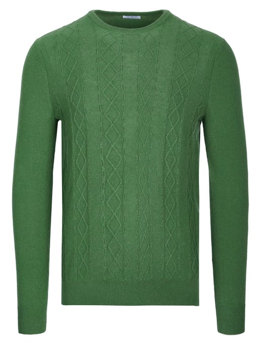 Malo Optimum Kaschmir Pullover grün - Image 1