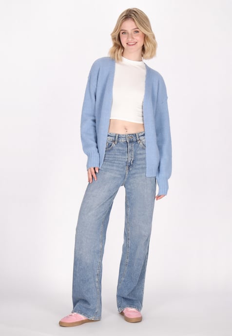 Mymo Strickjacke Damen hellblau - Image 2