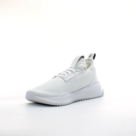 Puma AVID Knit White Textile Mens Lace Up Trainers 369346 02