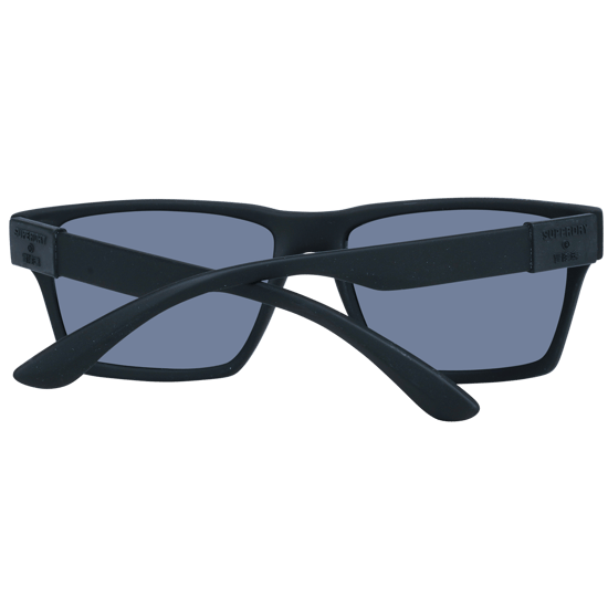Lunettes de soleil polarisées Superdry Disruptive SDS 127P noir caoutchouté bleu dégradé - Image 3