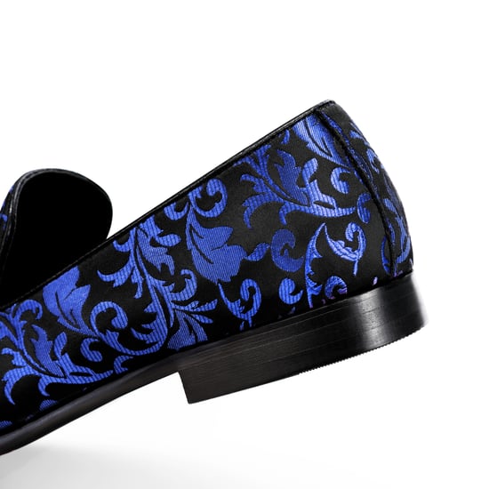 Herren Penny Loafer mit edlem Jacquard Blau - Image 6