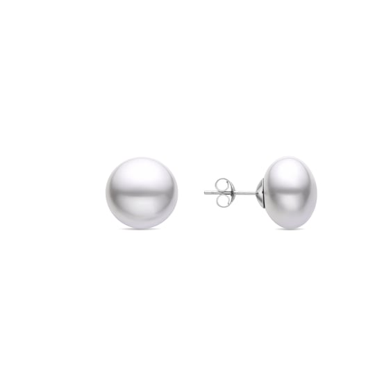 Luxenter Nandi 925 Sterling Silber und weiße Perle rhodiniert Ohrringe - Image 1