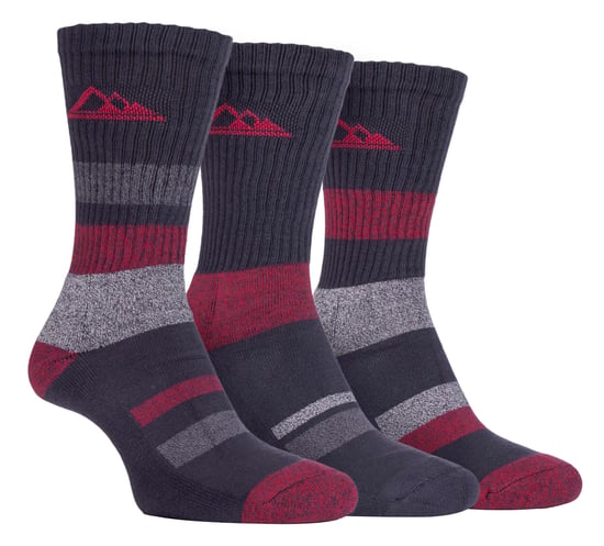 Storm Bloc - 3 Pack Herren gepolsterte Sohle Anti Blister leichte atmungsaktive Baumwolle Wandern Wandern Socken für den Sommer - Image 1
