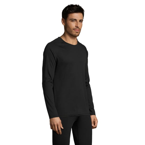 SOLS Mens Sporty Long Sleeve Performance T-Shirt (Schwarz) - Image 6
