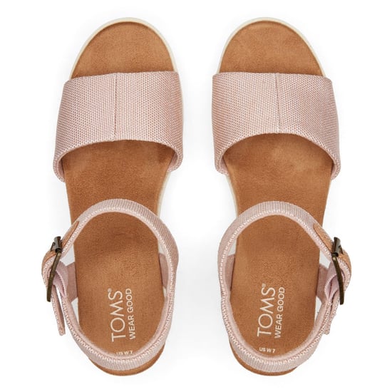 TOMS Diana Nylon Damen Ballett Rosa Keile - Image 4
