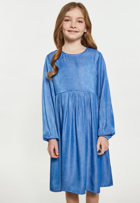 Dreimaster Kleid Mädchen (Kids) hellblauer Denim - Image 3