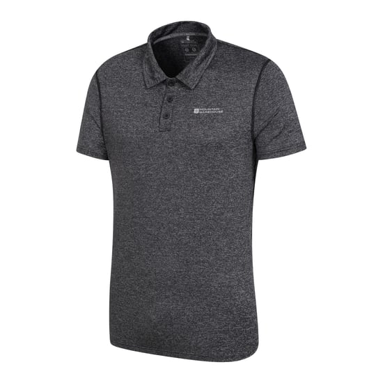 Mountain Warehouse Mens Agra Stripe Polo Shirt (Black)