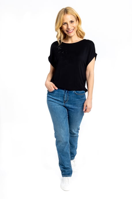 Starburst Short Sleeve T-shirt - Black